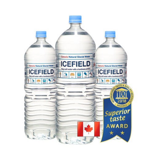 워터카페 아이스필드 캐나다 빙하수 수입생수 상쾌한 물맛 icefield 2LX6(PET), 단품없음, 6개, 2L