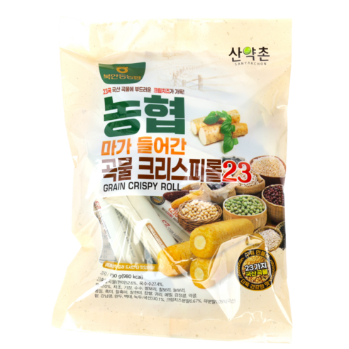 북안동농협 산약촌 마가 들어간 곡물 크리스피롤23 (국산곡물23가지)