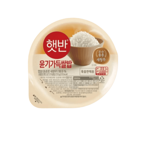 햇반 210g 24개 백미 공기밥 즉석밥 윤기가득 쌀밥 한박스