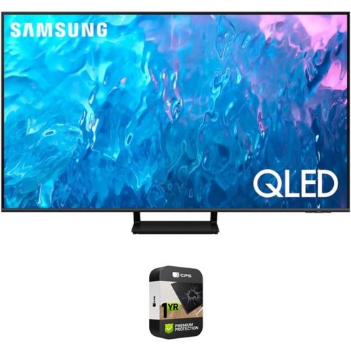 삼성 QN85Q70CA 85인치 Q70C QLED 4K 스마트 TV 번들 1YR CPS 강화 보호 팩 2023년형, 85 Inch