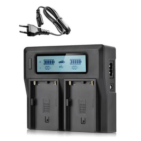카메라 충전기 PXW-Z280 충전기 BP-U35 BP-U70 BC-U2 LCD 듀얼 소니 배터리, [01], 01 Without Car Charger_01 미국