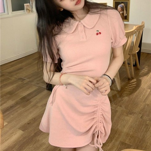 시원한 여름을 맞는 라인엘 여성 여름 반팔 원피스!