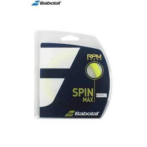 바볼랏 241140 RPM 러프 1.25/12m tennis 스트링 SPIN MAX, 1개