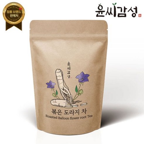 국산 도라지의 깊은 풍미와 건강을 담은 윤씨감성 볶은 도라지차