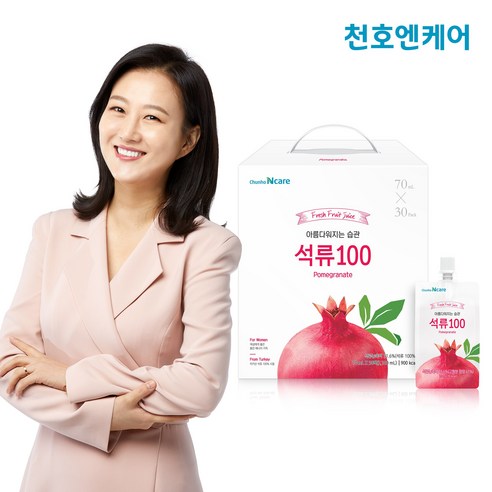 석류즙 석류엑기스 천호식품 석류 천호엔케어 아름다워지는습관 석류100 70ml x 30포, 2.1L, 1개