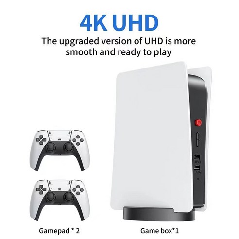 조이스틱 GS5 스테이션 리눅스 오픈 소스 시스템 UHD 4k TV 게임 콘솔 CPU GB2 레트로 비디오 클래식 게임 FC PS1 GBA용 24g 핸드헬드 게임, 1. CHINA, 3. UK Plug