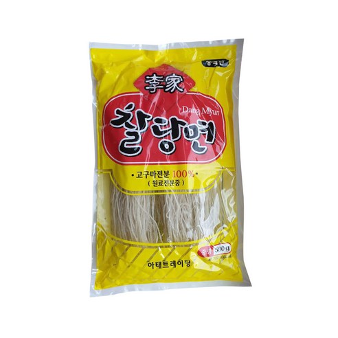 이가당면 ,찰당면, 고구마전분, 불지않는, 쫄깃한면,, 1개, 500g
