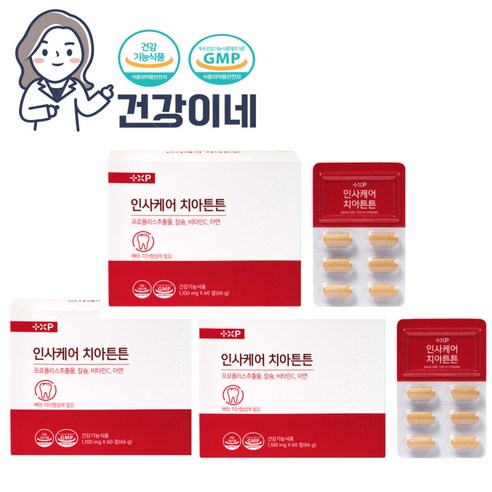 인사케어치아튼튼, 60정, 3개