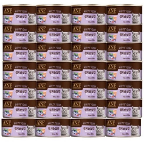 24개세트 ANF 고양이캔 95g 참치순살캔 간식, ANF 고양이 캔 참치순살 95g 24 고양이 간식 Best Top5