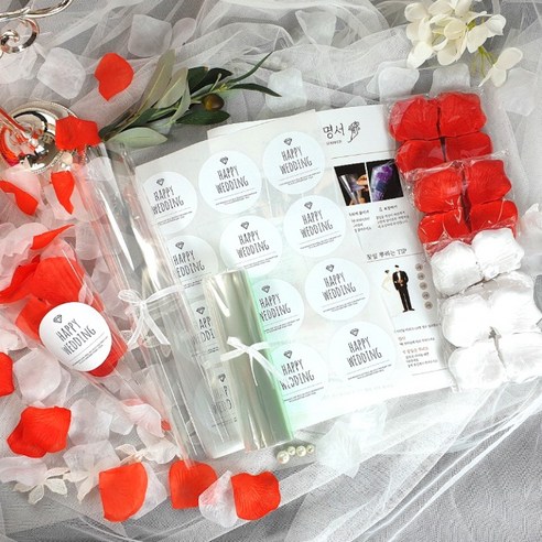 [웨딩나우ㅣ강추] 결혼식의 축제적 분위기를 연출하는 화려한 플라워샤워 재료세트 [WeddingNOWㅣ인기상품]