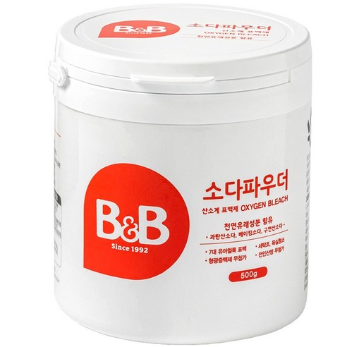 비앤비 유아용 소다 파우더, 500g, 2개