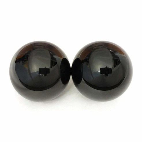뻔하지 않은 마사지 볼 세트 마사지/라크로스볼 Top Chi 블랙 흑요석 바오딩 볼 정품보장, Medium (1 Pair)