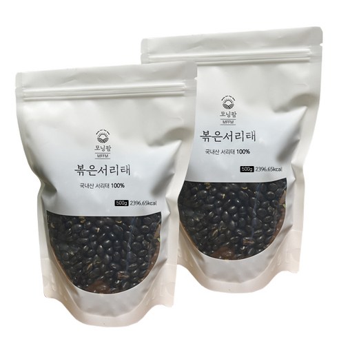 모닝팜 국산 볶은서리태, 2개, 500g