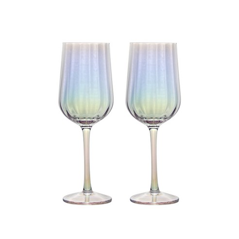 제이리빙 오로라 글라스 와인잔 고블렛, 티니블랑 샤인 와인 380ml, 2개