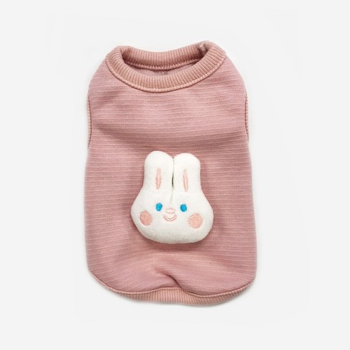 [XXS-XS] 폼폼 토끼 아가옷 귀여운 강아지옷 예쁜 아가옷 애견의류, 분홍 분홍, 1개