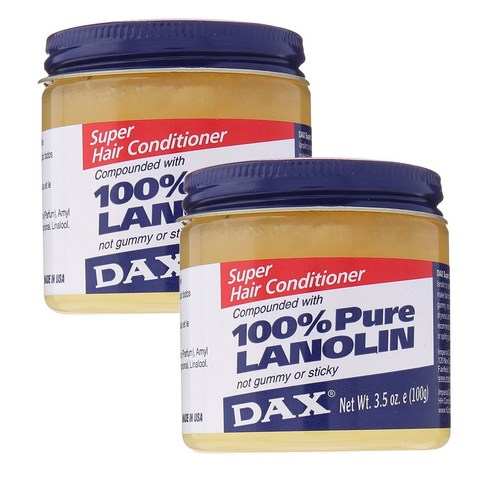 댁스 슈퍼 헤어 컨디셔너 100% 퓨어 라놀린, 100g, 2개