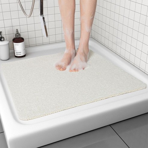 욕실 미끄럼 방지 매트 샤워실 샤워 와셔 화장실 방수 매트, 하얀색, 협력사, 40x60cm