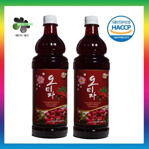 프리미엄 국내산 오미자 농축액 80% 5배 희석용!! 대용량!! 발송!!, 2개, 900ml, 900ml