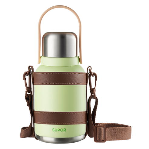 수보얼 인조이 더 써모스 보온병, 1개, 1000ml, 민트 그린
