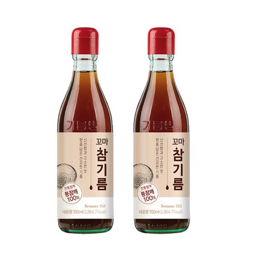 꼬마 참기름, 350ml, 2개