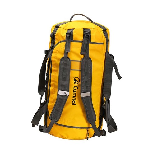 대용량 캠핑 배낭 방수 100L 배낭 서바이벌 팩, {"사이즈":"74x43x39cm."}, {"수건소재":"PVC 메쉬"}, 노란색