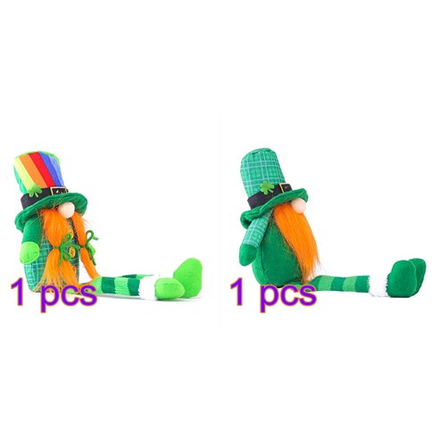 Bestope WJ03000559_RAIN1 × 1 + WJ03000559_Gree2 1., 레인보우 모자 긴 다리가있는 인형, 녹색 모자 긴 다리가있는 인형, 한 사이즈