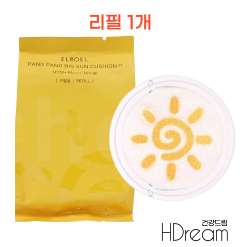 엘로엘 선쿠션 팡팡 빅 에스7 시즌7 2023 S7 리필 본품 HD 팡팡썬쿠션, 팡팡 빅쿠션 리필 25g 1개, 1개