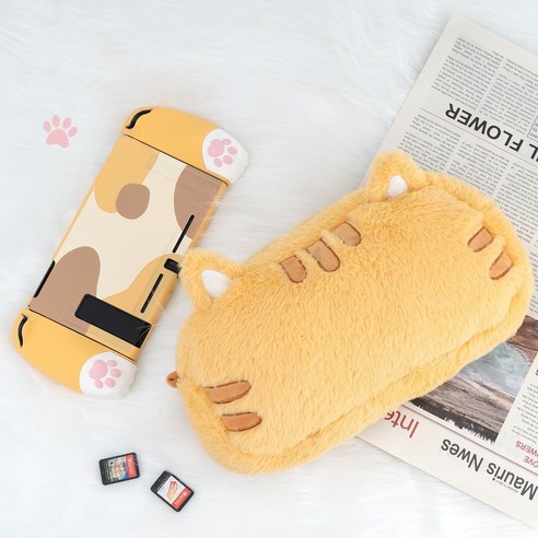 나블리박스 긱쉐어 닌텐도스위치 파우치 고양이 크로스백 가방, 1개