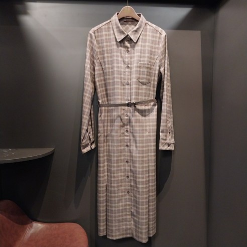 오스본 기모체크 원피스 OSOW24S20 산본점