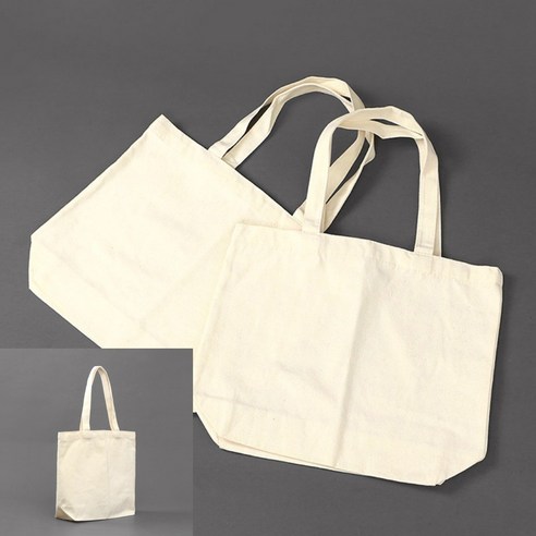 무지 데일리가방 2P세트 베이지 여성가방 튼튼한에코백