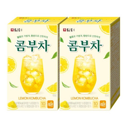 매콤한 레몬의 통쾌한 맛을 담은 담터 콤부차