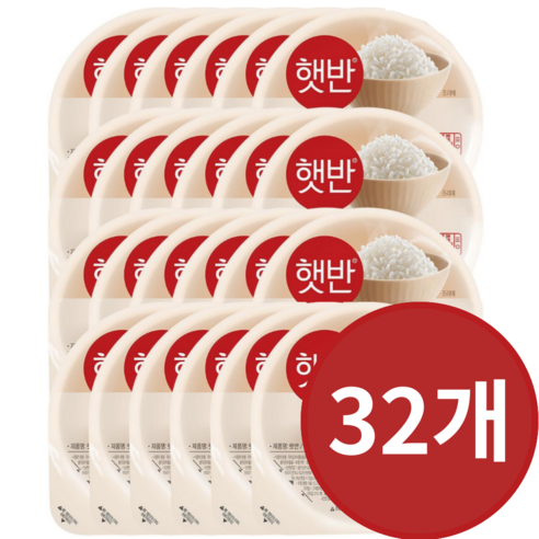 햇반 백미밥 210g 중간공기, 6.72kg, 2박스