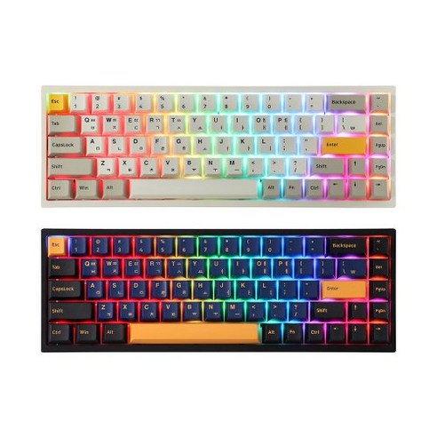 정식발매품 앱코 K660M-L68 무선 블루투스 기계식 미니 키보드 218727, 화이트