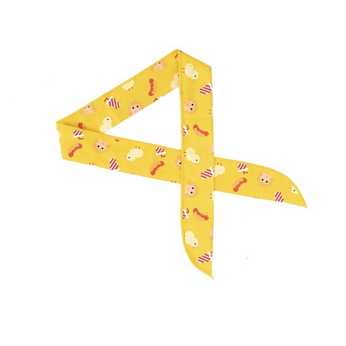 Geek Planet 펫 아이스 스카프 L, 1개, Yellow