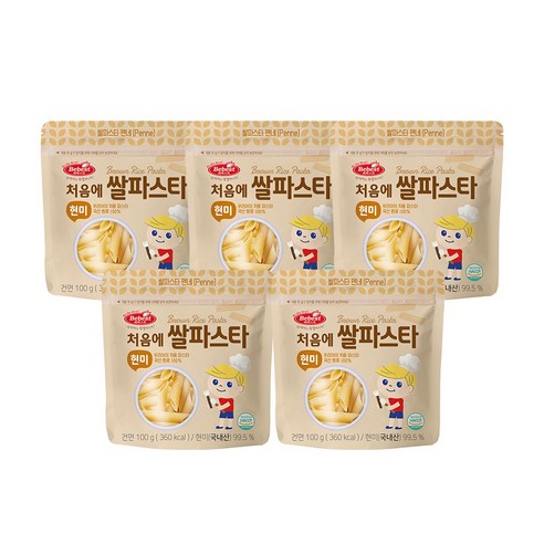 베베스트 처음에 쌀파스타, 100g, 5개