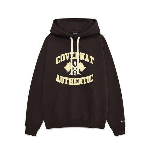 COVERNAT 플레그 아치 드롭핏 후디 초콜릿 CO2403HD34CL 366196