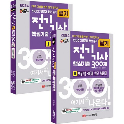 2024 핵담 전기기사 필기 핵심기출 300제 (전2권), 성안당