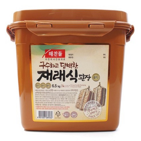 맛있는 재래식된장(골드) 6.5kg/해찬들, 1개, 6.5kg