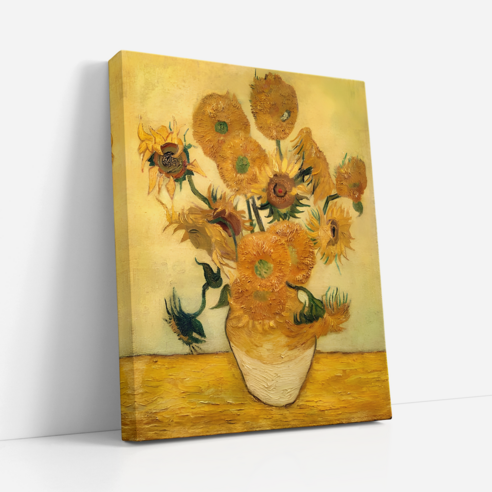 아트앤코 인테리어 캔버스 액자 50x40cm, 반고흐 14송이 해바라기