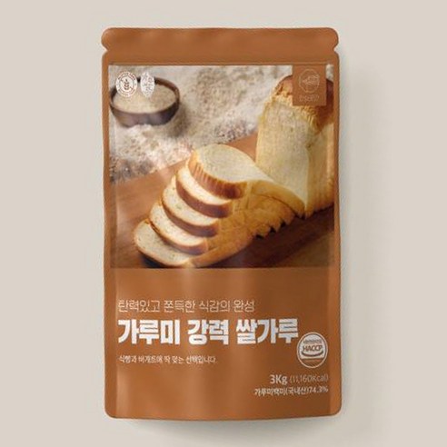 안심곳간 가루미강력쌀가루, 3kg, 1개