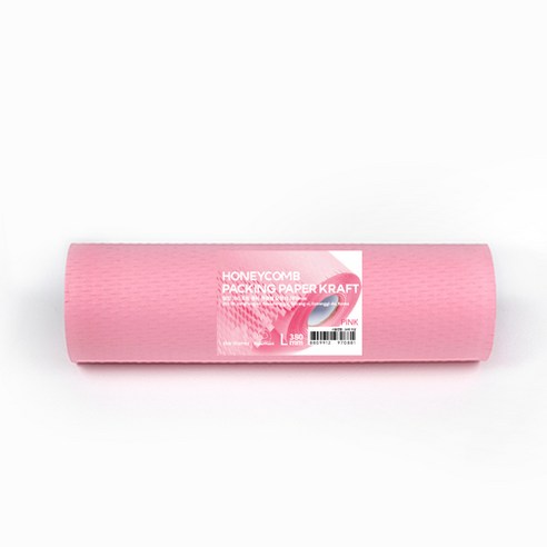 PaperPhant 벌집 크라프트 종이 완충재 포장지 380mm(폭) 85M(길이), 핑크, 1개