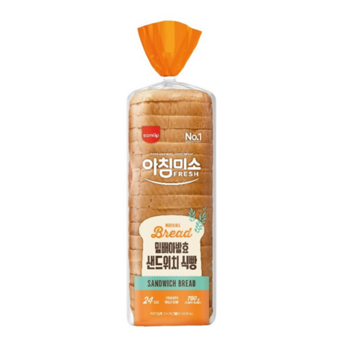 삼립 토스트앤 샌드위치 밀배아 발효 아침미소 샌드위치 식빵