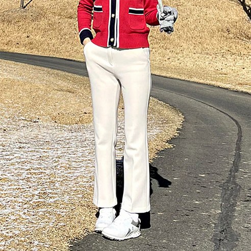 겨울 필수 아이템, 올스판 압축기모 부츠컷팬츠 여성기모골프바지