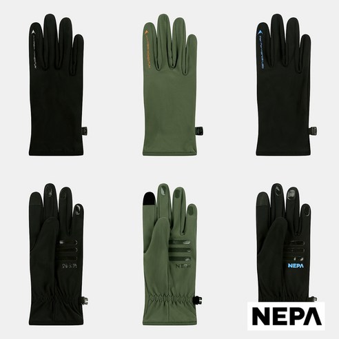 NC신구로 네파 23FW #공용 #보온 #운동쟁이강추 #THEO 테오 스트레치 장갑 (이너겸용) 7JE8101, 블랙
