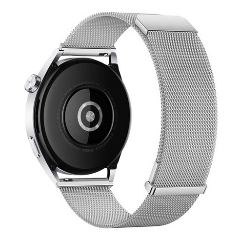 삼성 갤럭시 와치 액티브 스트랩 Galaxy Watch Active 2 44mm 40mm 새로운 스테인레스 스틸 마그네틱 손목대 20mm 22mm 퀵 릴리스 시계줄, 실버, 갤럭시 와치 4 44mm