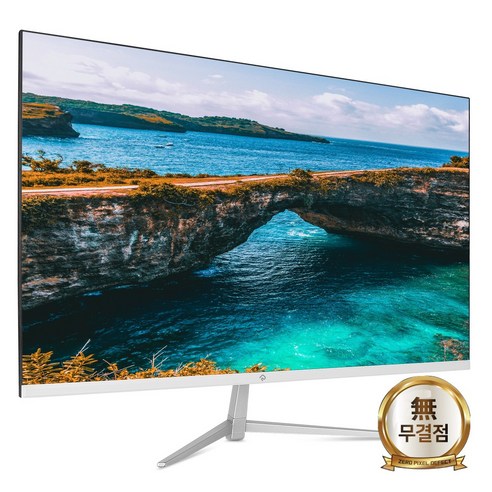 본사 PANTHEON F3275T IPS 화이트 무결점 32형 베젤리스 75Hz 사무용 모니터