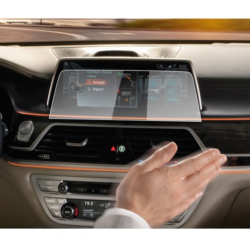 RUIYA BMW 7시리즈 G11 G12 2016+ 네비게이션 패드 디스플레이 액정보호필름 세트, 내비게이션