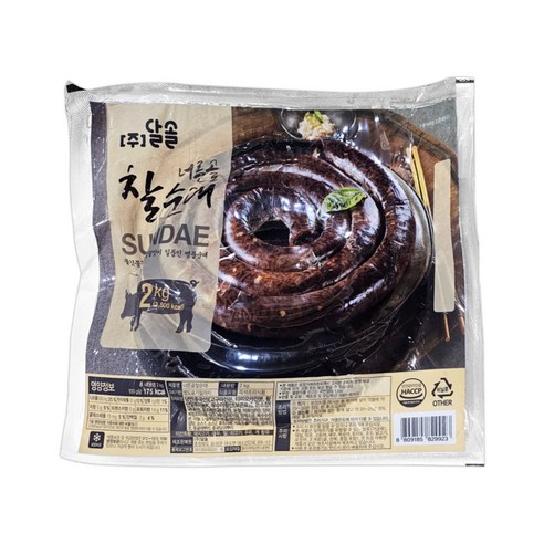 너른골 쫄깃한 옛날 토종 찰순대 대용량 업소용