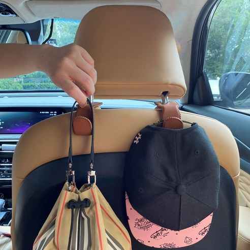 모두달라 차량용 가죽 후크걸이: 차량 여행 편의성과 조직성을 향상시키는 필수 아이템