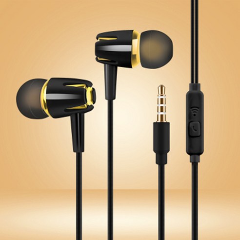 우석 S36 유선 이어폰 이어폰을 꽂습니다 MP3 게임 이어폰 밴드 맥뮤직 이어폰, S8벨티드 맥 블랙입니다, 규격 없음